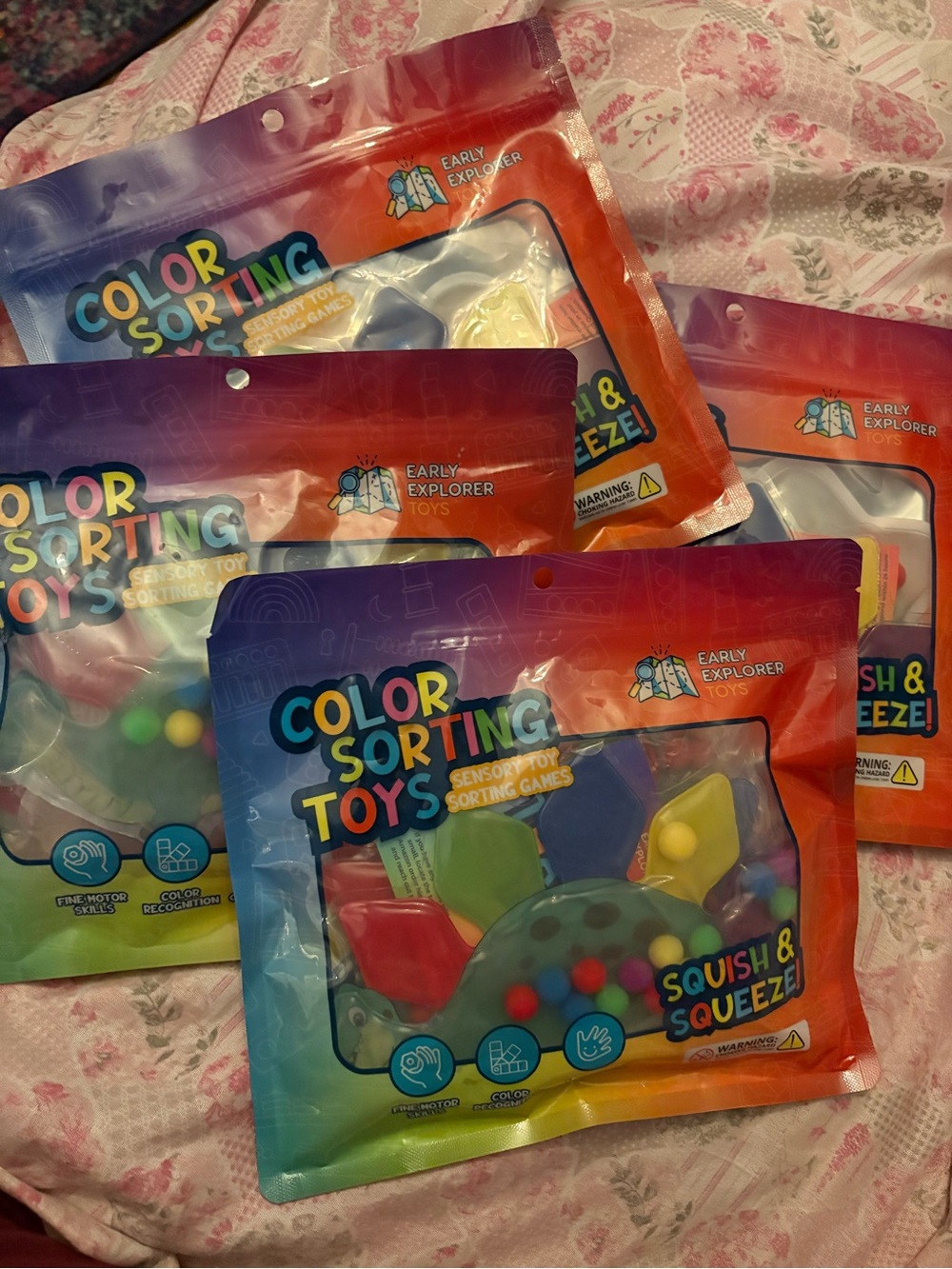 Color Sorting Toys Squish & Squeeze Set